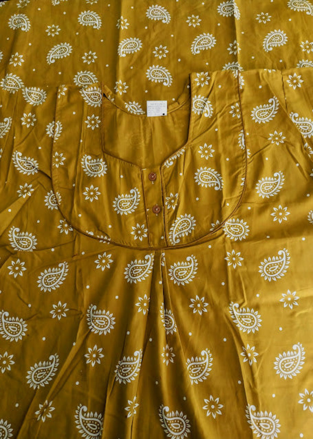 Pure cotton churidar cut printed nighty