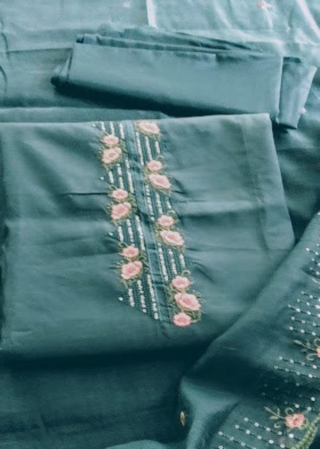 Semi Silk Unstitched Churidar Material