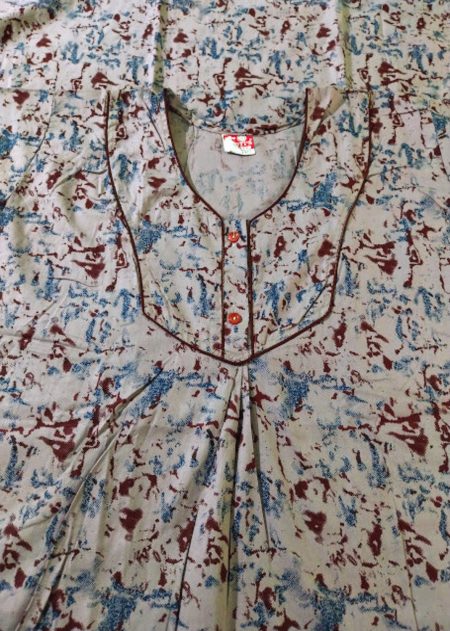 Churidar Cut Printed Cotton Nighty
