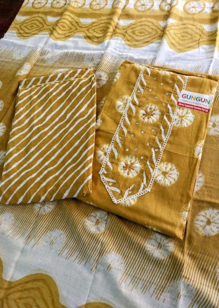 Premium Cotton Unstitched Churidar Material