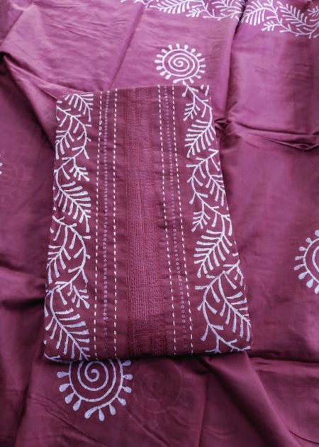 Cotton Silk Unstitched Churidar Material