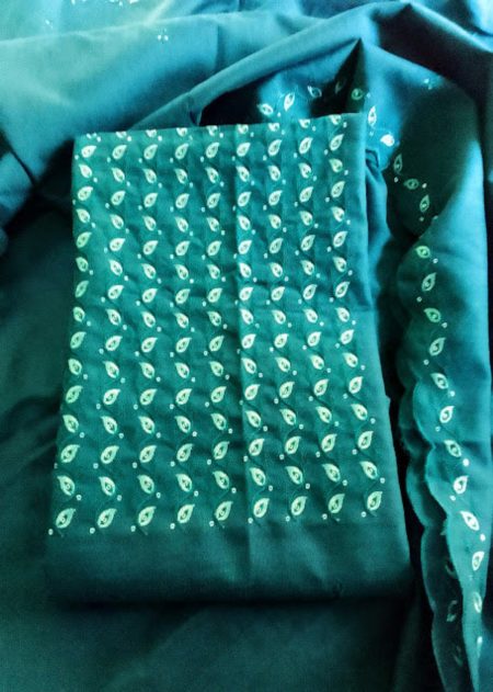 Semi Silk Unstitched Churidar Material