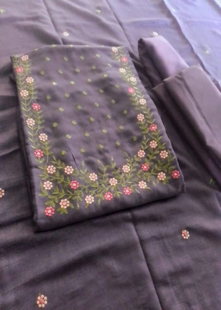 Vichithra Silk Unstitched Churidar Material