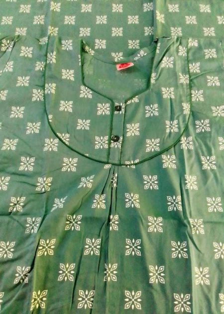 Churidar Cut Printed Cotton Nighty