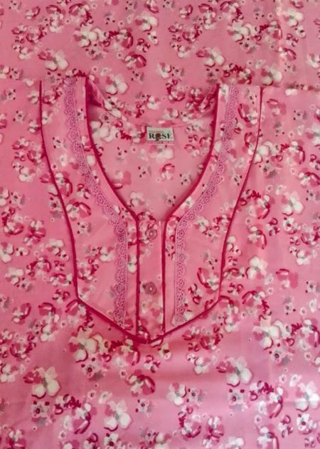 Churidar Cut Floral Printed Nighty