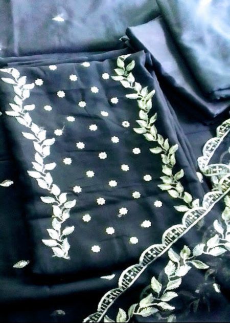Organza Silk Unstitched Churidar Material