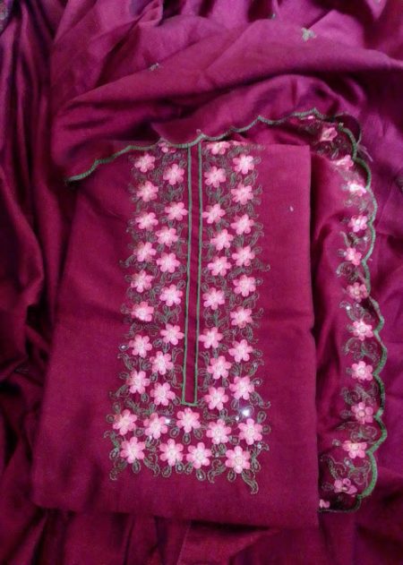 Vichithra Silk Unstitched Churidar Material